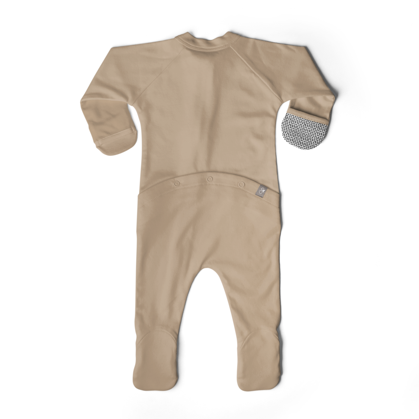 GROW WITH YOU FOOTIE | SANDSTONE — Bamboo Organic Cotton Blend