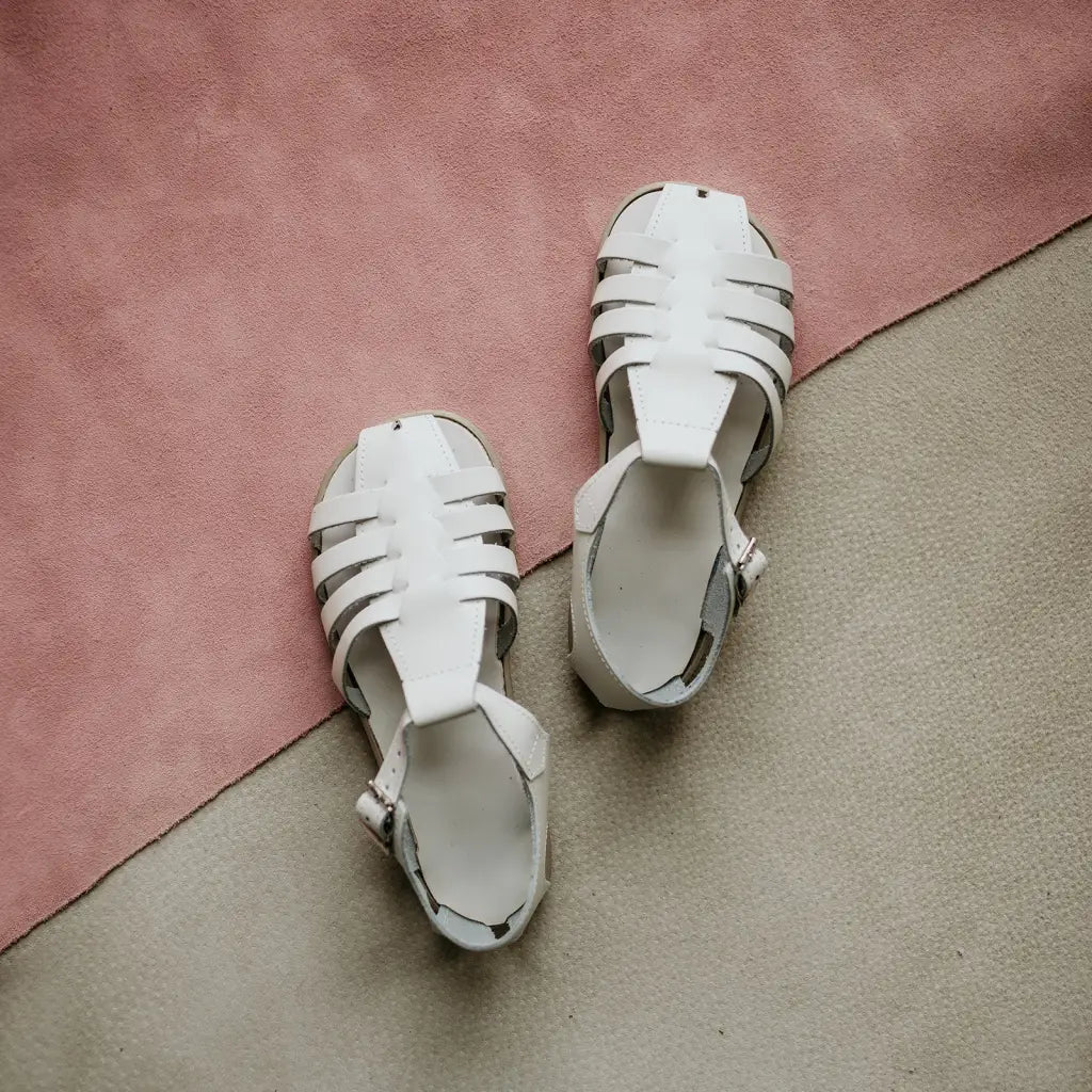Audrey Fisherman Sandal - White