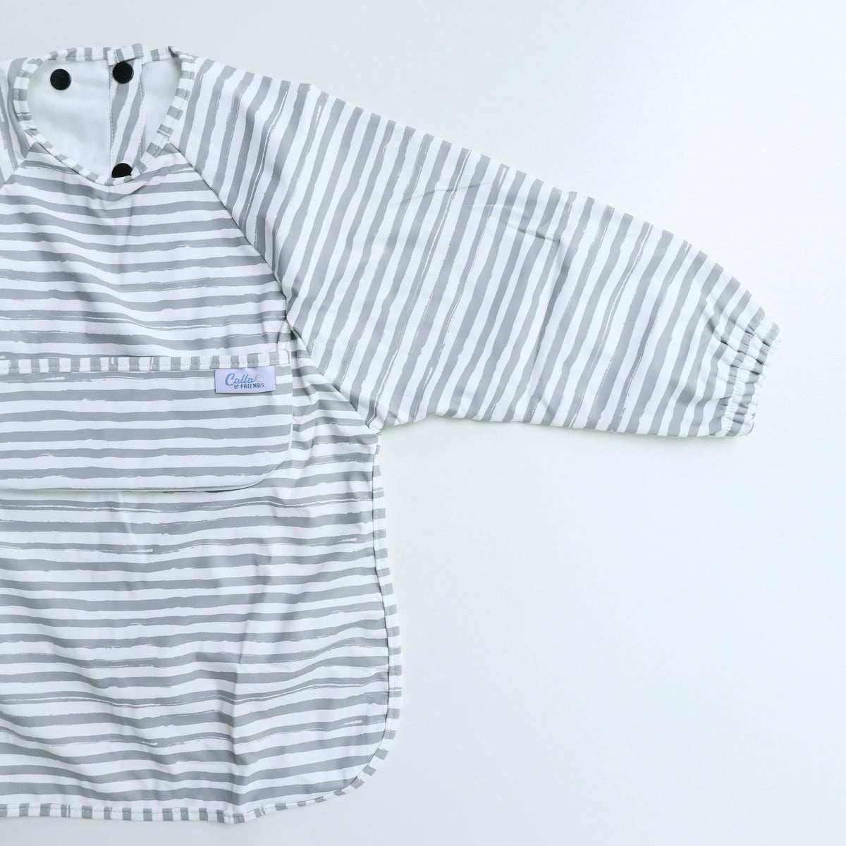 The Grayson Long Sleeve Bib - Brush Stripes