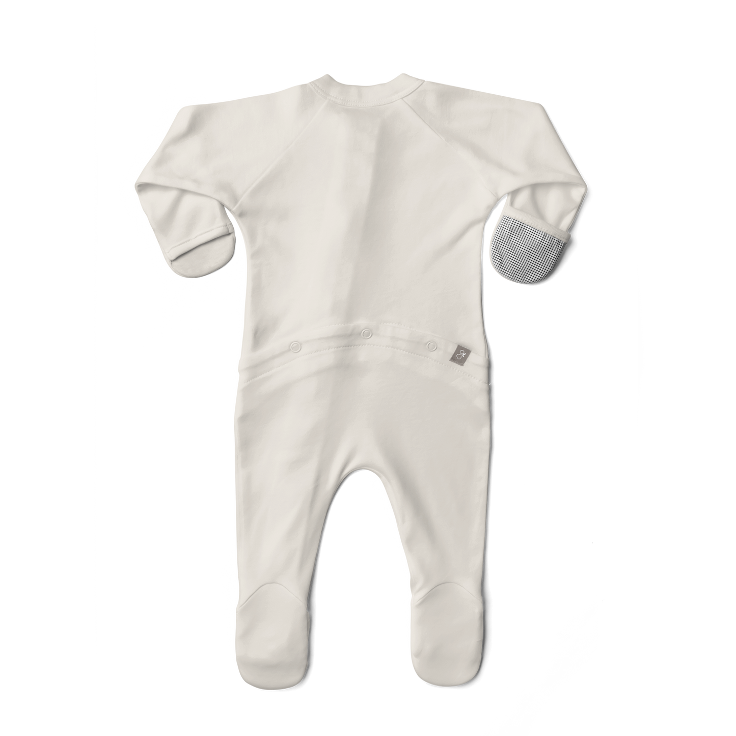 GROW WITH YOU FOOTIE | CLOUD — Bamboo Organic Cotton Blend, 0–6M