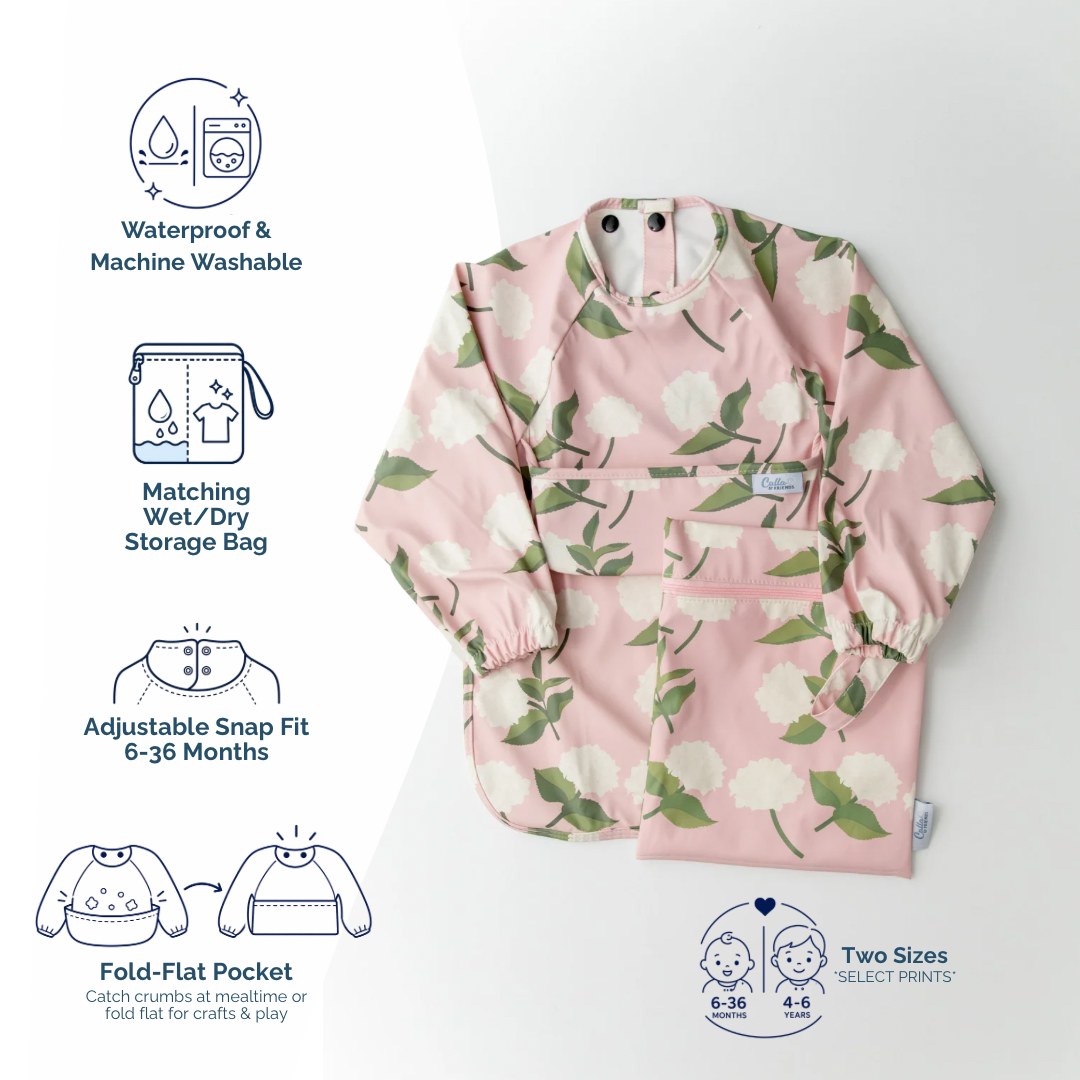 The Grayson Long Sleeve Bib - Brush Stripes