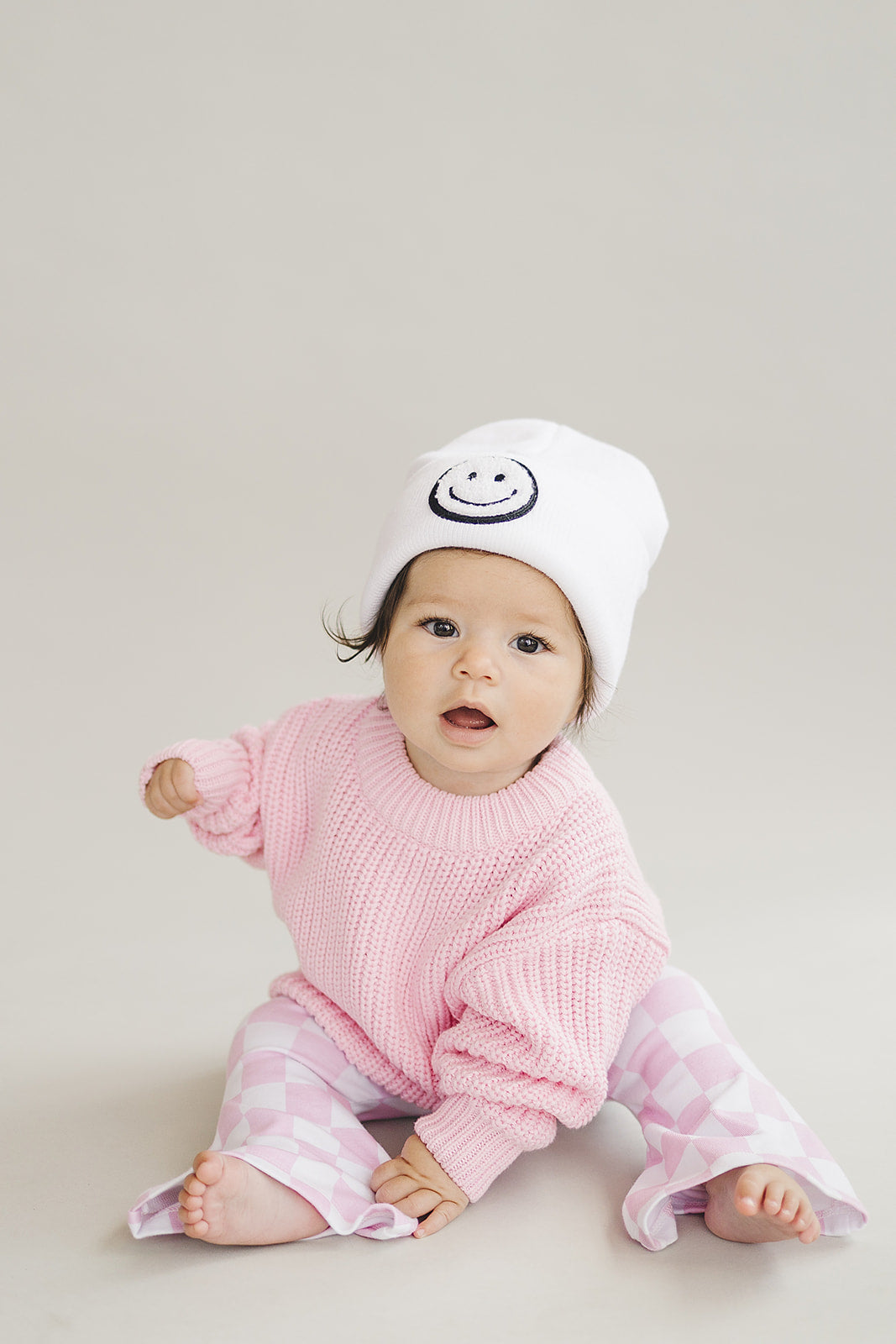 Chunky Knit Sweater | Pink