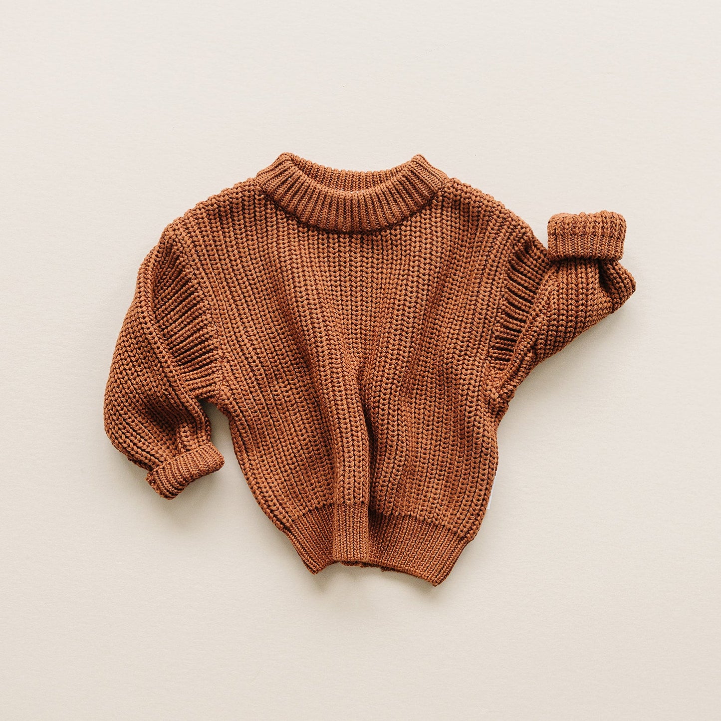 Chunky Knit Sweater | Rust