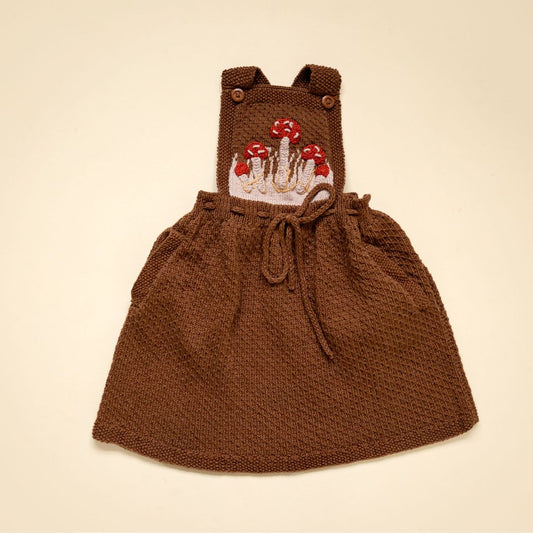 Mushroom Pinafore - In Stock