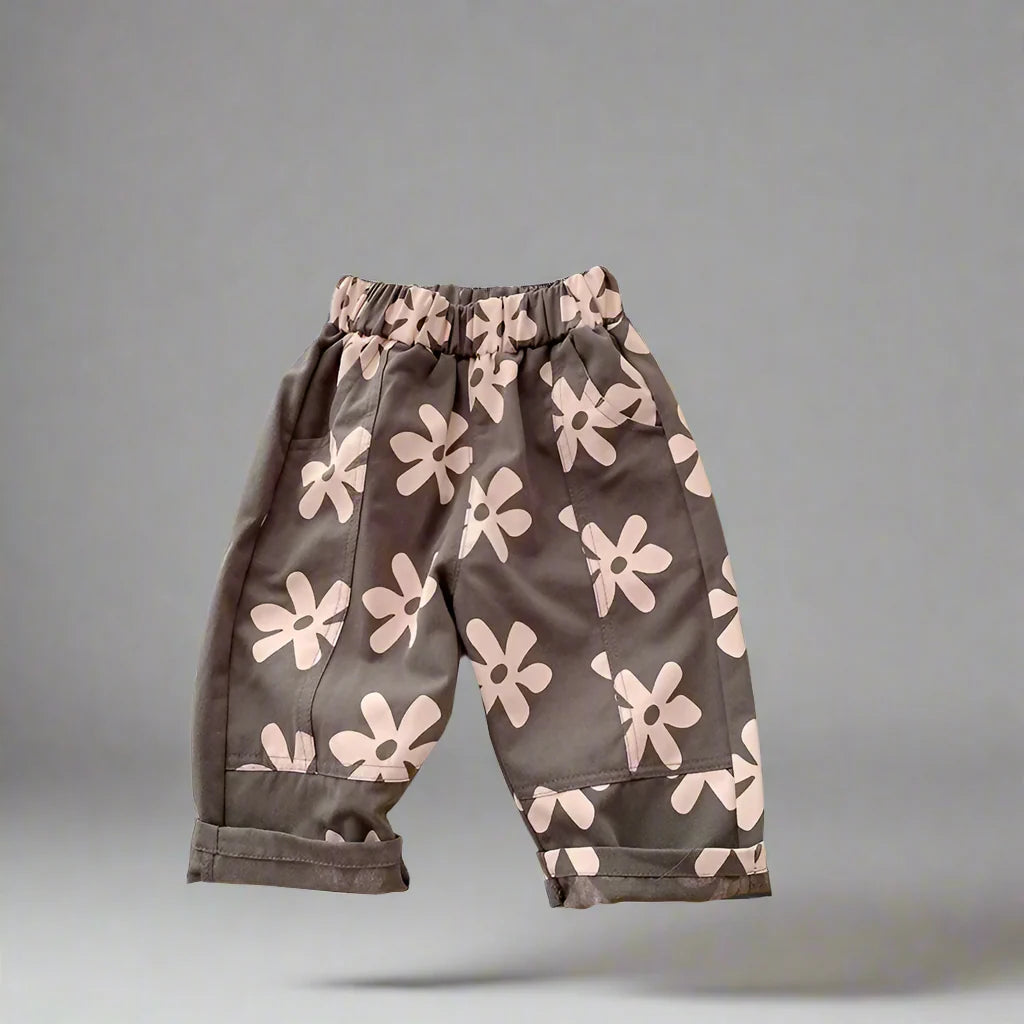 Retro Floral Loose Pants