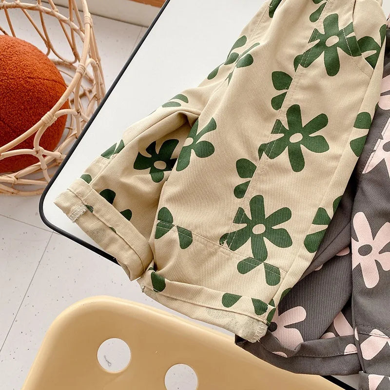 Retro Floral Loose Pants