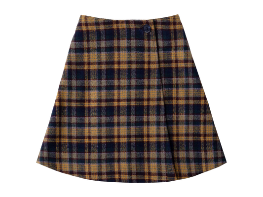 Aria Plaid Wrap Skirt