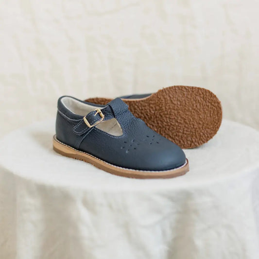 Flora T-Strap - Navy