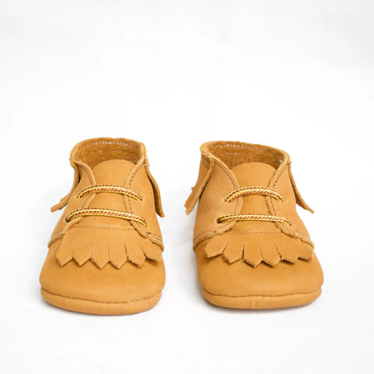 Fringed Soft Sole - Acorn