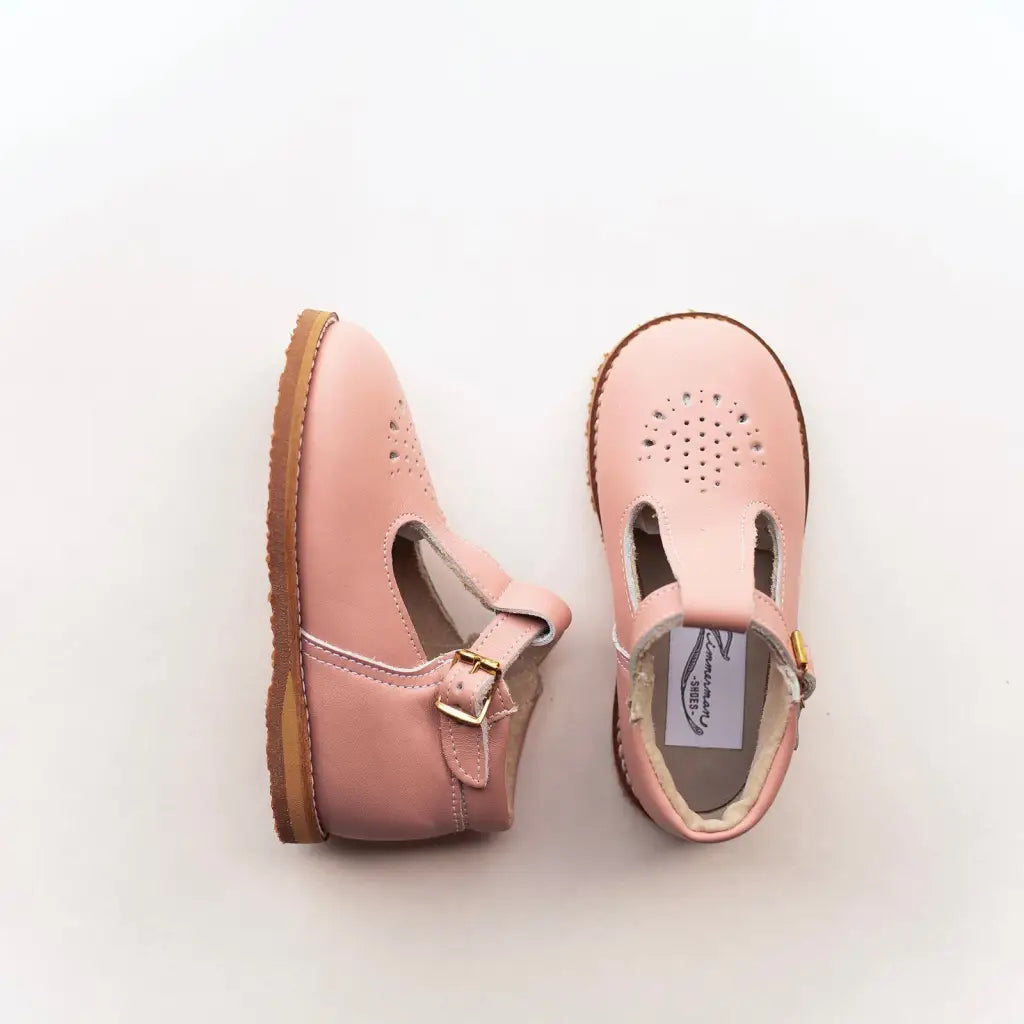 Greta T-Strap - Blush Pink