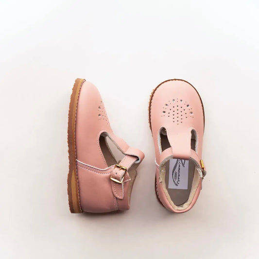 Greta T-Strap - Blush Pink
