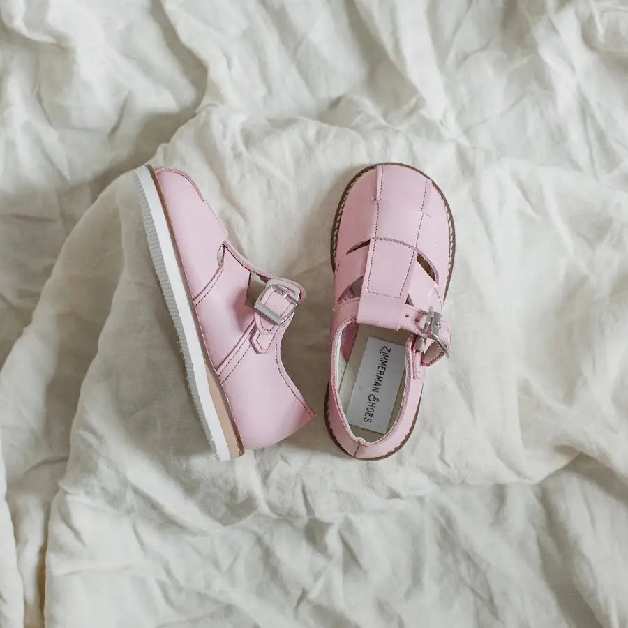 Lucy T-Strap - Pastel Pink