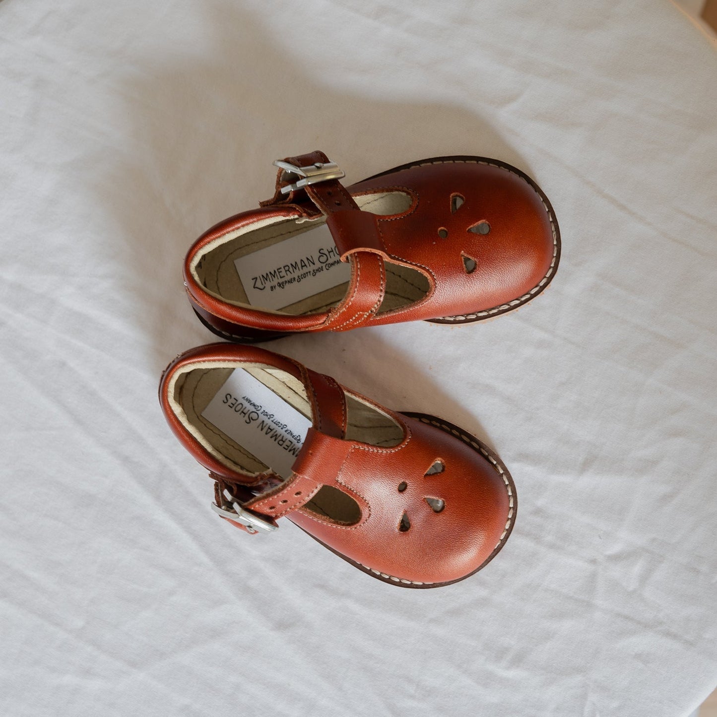 Nora T-Strap - Chestnut